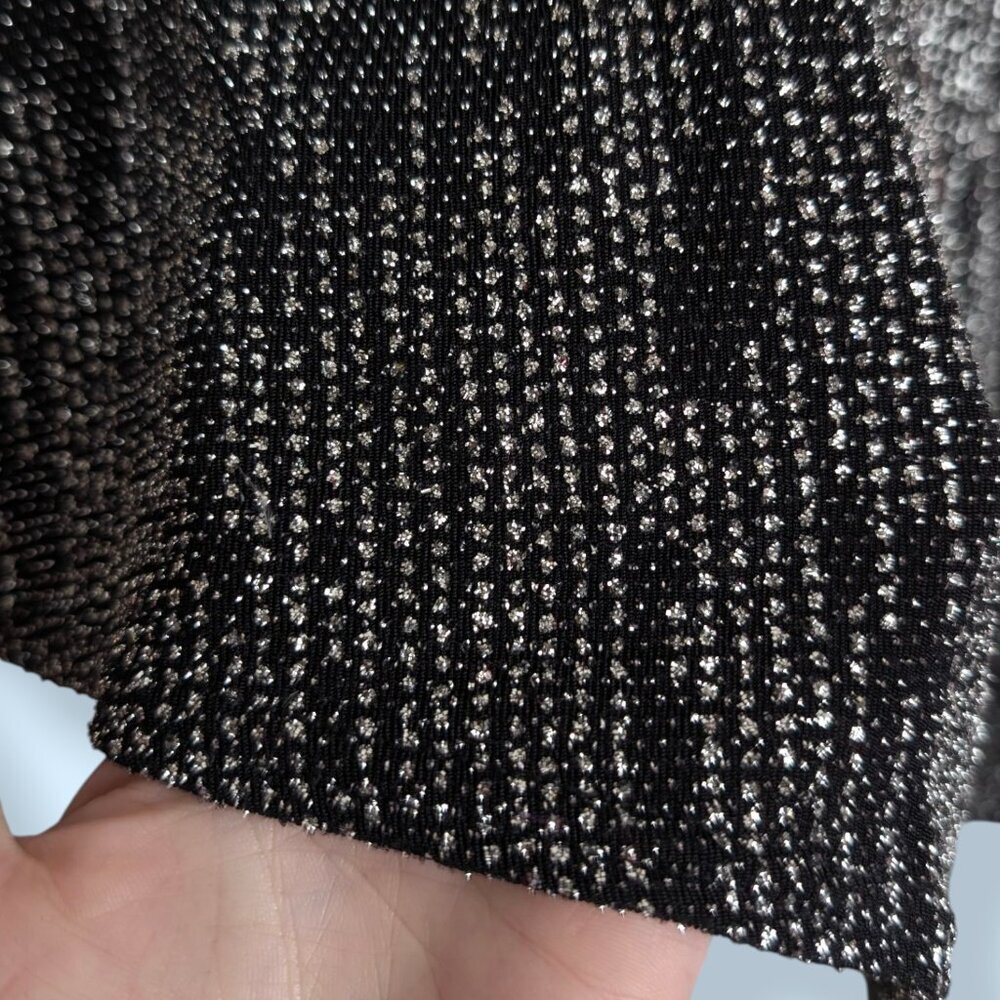 🍁V. Joseph Ribkoff Couture Asymmetrical Metallic Top - Picture 7 of 8